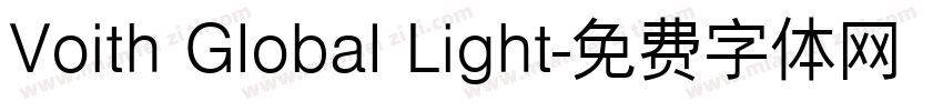 Voith Global Light字体转换